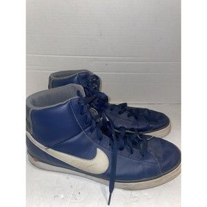 Nike Classic HighTop Sneaker Dark Blue White Men 354701-412 Size 12 Shoes